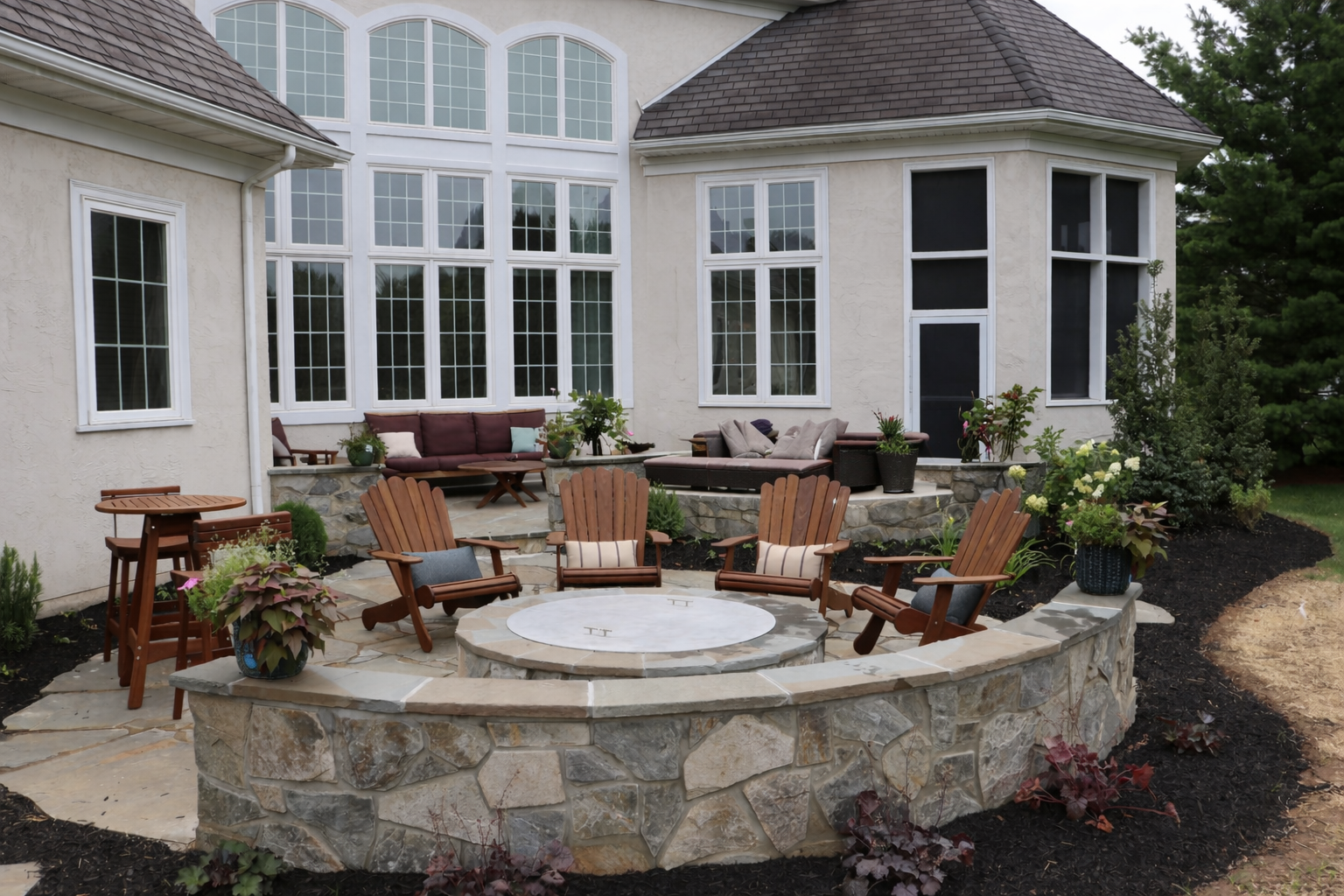 Hardscape project completion