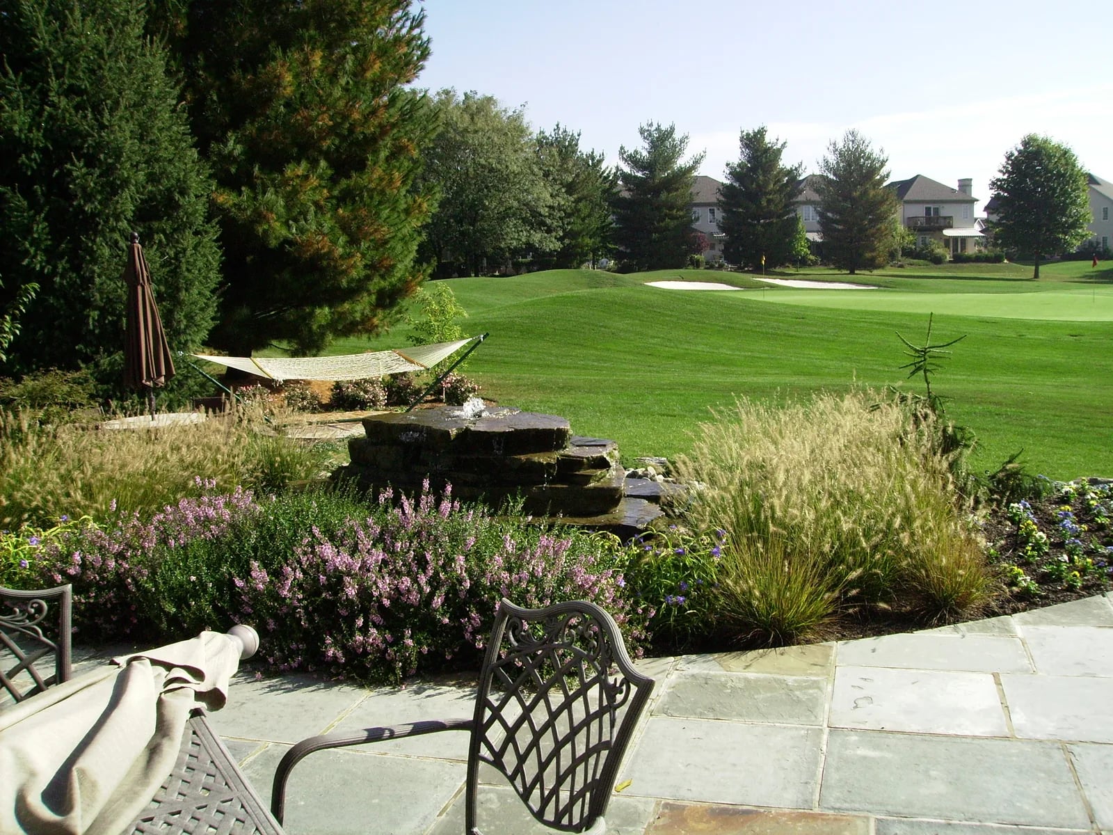 Custom residential water feature installed by Tomlinson Bomberger in Lancaster County Pennsylvania