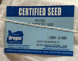 grass seed certification